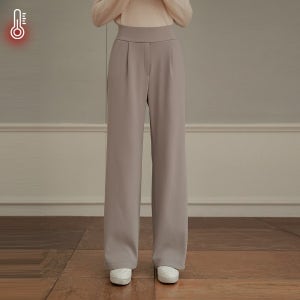 P30899 밍크기모 핀턱 와이드 슬랙스