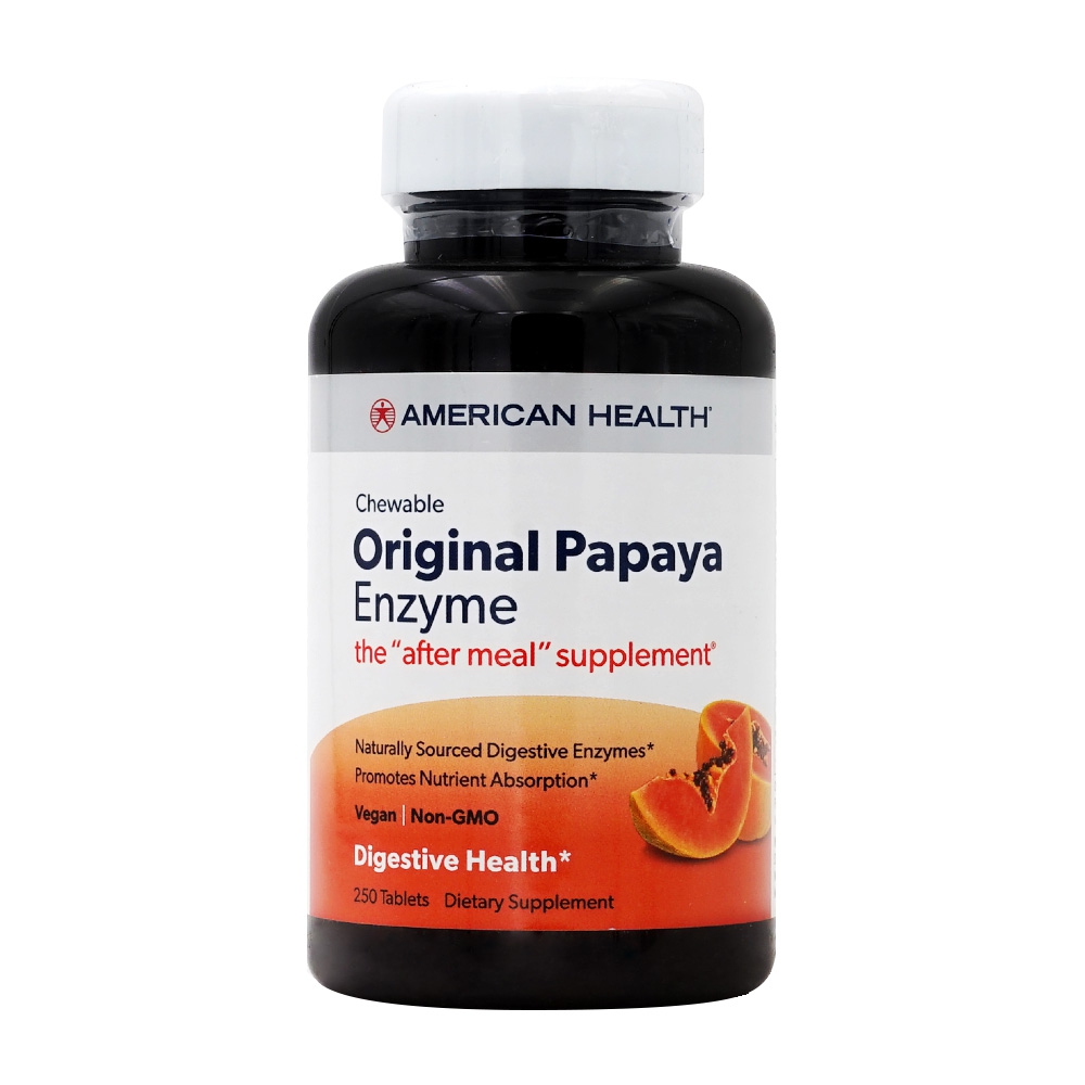 아메리칸 헬스 츄어블 <b>오리지널 파파야 엔자임</b> 250 타블렛
