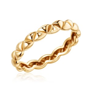 모룬 [모룬] 18K 골드 트라이 위브 올밴드 반지 S MOR42232