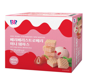베스킨라빈스 베리베리스트로베리 미니 웨하스 성분 분석