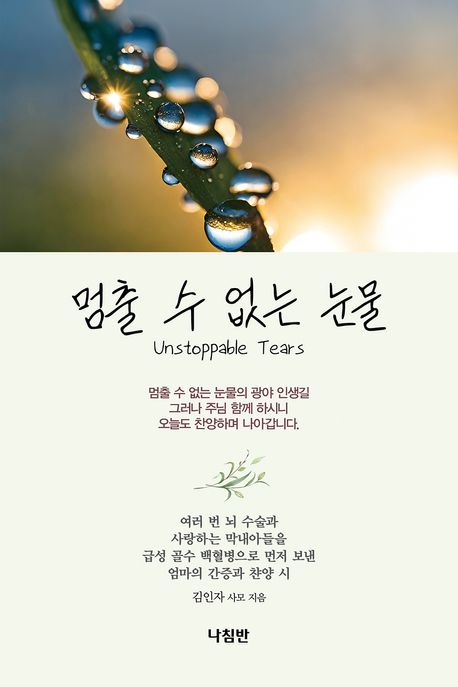 멈출 수 없는 눈물 [전자도서] = unstoppable tears