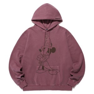 [나이스고스트클럽] FANTASIA MICKEY MOUSE_PIGMENT RED HOODIE_RED(NG2DFUM402B) NG2DFUM402BRE