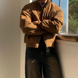 하이넥 남자패딩야상 남자숏패딩 개파카 3컬러