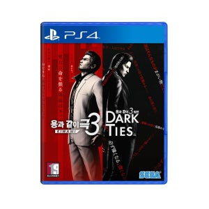 PS4 용과 같이 극3 용과 같이3 외전 Dark Ties 일러스트 색지 특전