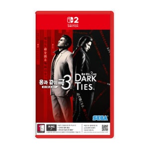 닌텐도 스위치2 용과 같이 극3 용과 같이3 외전 Dark Ties 일러스트 색지 특전