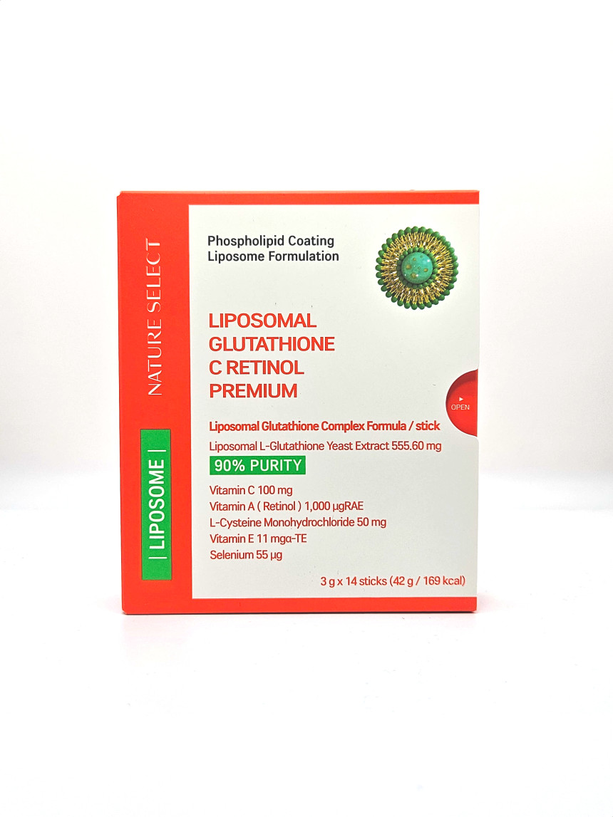 <b>네이처셀렉</b> 리포좀 글루타치온C 레티놀 인지질코팅 3g x 14포