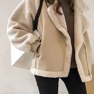 여성 가을 겨울 숏 코트 루즈핏