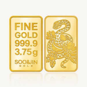 [수앤진골드] 뱀 골드바 24K 순금 3.75g 뱀골드바_1