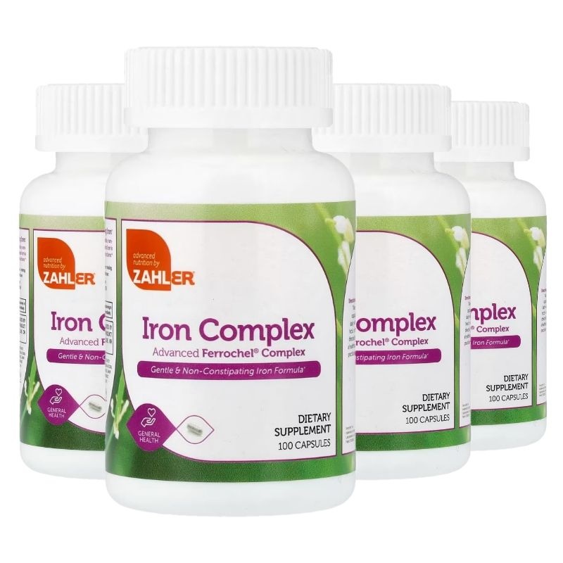 Zahler 잘러 철분 <b>아이언 컴플렉스</b> 100정 4개