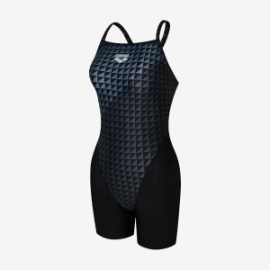 아레나 체크포인트 3부 드롭백 블랙 [A5FL1LD37(BLK) 여자 실내수영복]