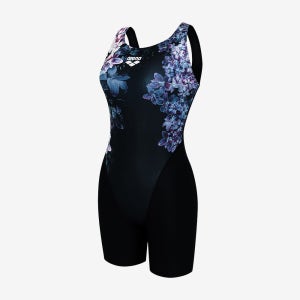 아레나 에버로즈 3부 U백 블랙 [A5FL1LD45(BLK) 여자 실내수영복]