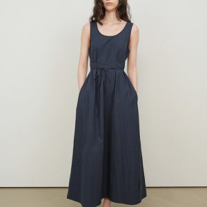 폴앤앨리스 스트링 슬리브리스 드레스 / 네이비