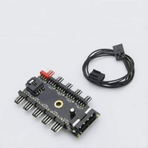 전원 AB78UY79 분배 변환기 12V 4P 10Port IDE 전원 PWM 팬 쿨