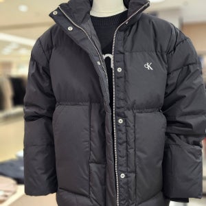 Calvin Klein Jeans  여성 숏 렝스 스탠드 카라 푸퍼 47D577G-UB1