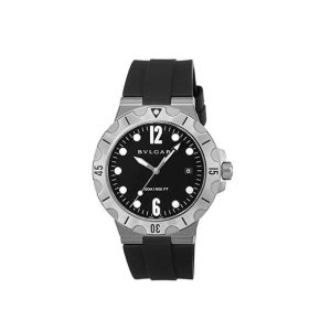 불가리 디아고노 오토매틱 41mm 블랙 러버 스트랩 시계 DP41BSVSD 140964705