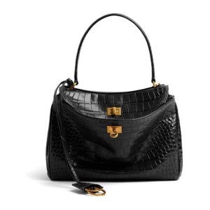 발렌시아가 크로커다일 엠보싱 탑 핸들 토트백 789779 2AA5L1000