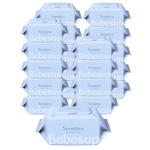 베베숲 센시티브 아기물티슈 캡형 80매, 20개