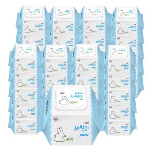 잘풀리는집 새싹이 물티슈 캡 100매 40팩 / 가성비 최고