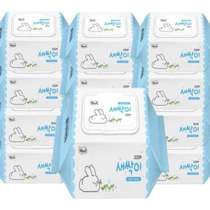 잘풀리는집 새싹이 물티슈 캡 100매 10팩 /가성비 좋은 상품