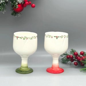 크리스마스 와인잔 도자기컵 연말선물 연말파티, 그리다봄