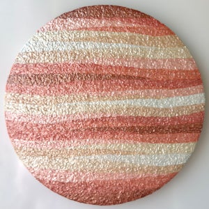 너울 (펄안료+젤미디엄+우드패널), 빛결