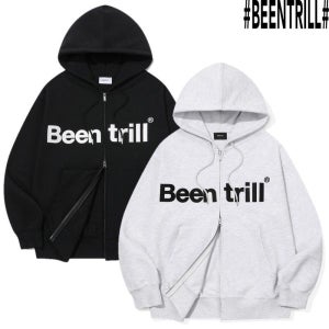 빈트릴 BEENTRILL 빈트릴에센셜 빅로고 후드 집업 BA251TR001