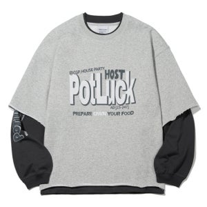 [코드그라피] POT LUCK 레이어드 롱 슬리브_그레이 CBCFUTL067DG