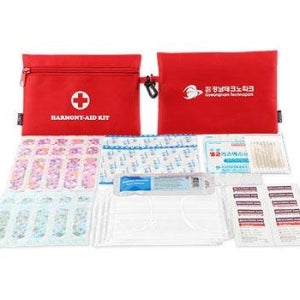 인쇄전문업체 하모니 파우치구급함 5호 관공서 개업 판촉물 기념품 답례품 홍보물품