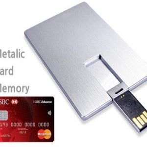 행사기념선물 비빅스 메탈 카드형 USB 메모리 64G 관공서 개업 판촉물 기념품 답례품 홍보물품