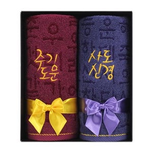 직원복지선물 말씀타올 크리스천 수건세트 주기사도 2P 관공서 개업 판촉물 기념품 답례품 홍보물품
