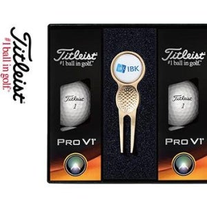 로고프린팅전용 타이틀리스트 Pro V1 골프볼6구 그린보수기 골드 관공서 개업 판촉물 기념품 답례품 홍보물품