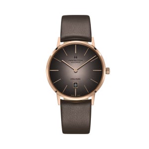 해밀턴 H38745501 아메리칸 클래식 인트라 매틱 오토 남성 가죽시계