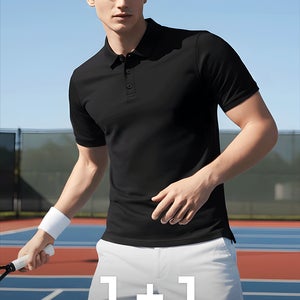 스포츠웨어 중독 컴포트 카라 휘트니스 티셔츠 1+1 긴팔티