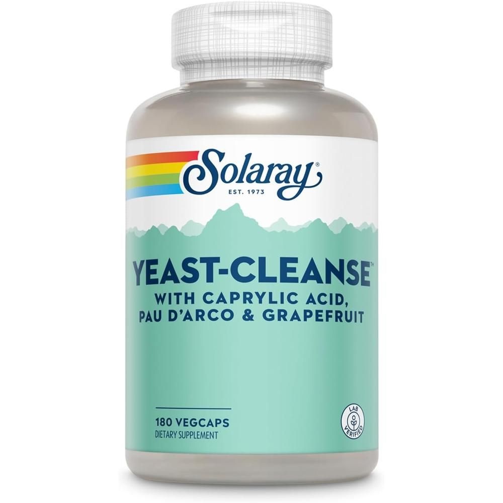솔라레이 <b>Yeast</b> <b>Cleanse</b> 카프릴산 포도씨 익스트랙 180정