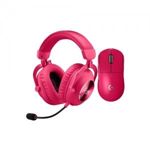 로지텍 G PRO X SUPERLIGHT 2 + PRO X 2 무선 마우스 헤드셋 세트 (핑크)