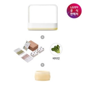 [LG전자공식판매처][택배배송] LG 틔운 미니(색상:레몬)+클린팟(화분악세서리) L023L1P12-1