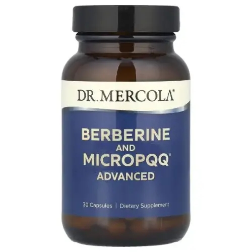 Dr. Mercola, <b>베르베린</b> 및 <b>MicroPQQ</b> 어드밴스드, 캡슐 30정