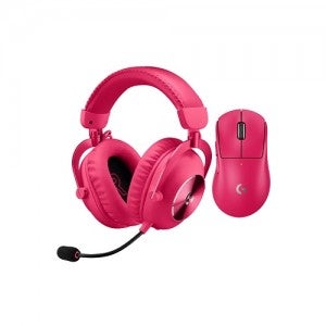 로지텍 G PRO X SUPERLIGHT 2 DEX + PRO X 2 무선 마우스 헤드셋 세트 (핑크)