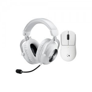 로지텍 PRO X SUPERLIGHT 2c + PRO X 2 무선 마우스 헤드셋 세트 (화이트)