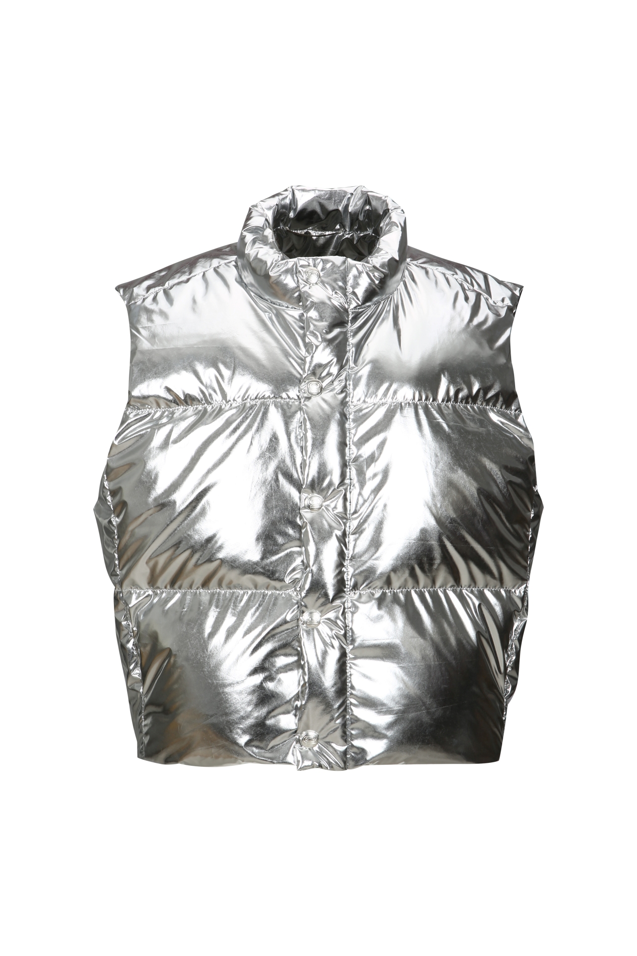 METALLIC DOWN GILET(W23OT011SV)