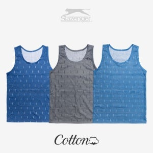 슬레진저 면 100% 남자 런닝 나시 민소매 메리야스 6매