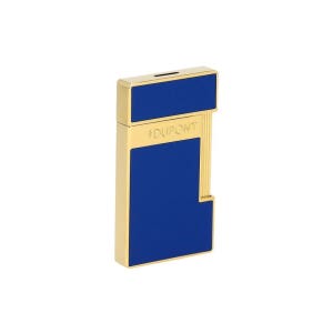 듀퐁 슬리미 네이비 블루 골드 라이터 028225 148409510