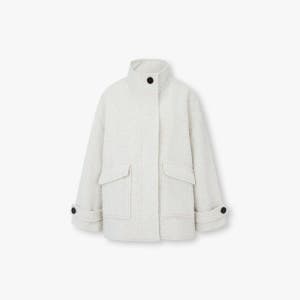 VOV 알파카 블렌드 하이넥 하프 코트 7155416005 832430