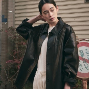 세이지먼트 LISBON LAM LEATHER JACKET_BLACK