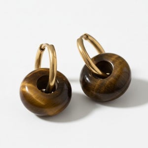 아벤츄린 티타늄스틸 은침 연옥 타이거아이 링 호안석