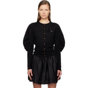 비비안웨스트우드 블랙 엘리 가디건 252314F095016