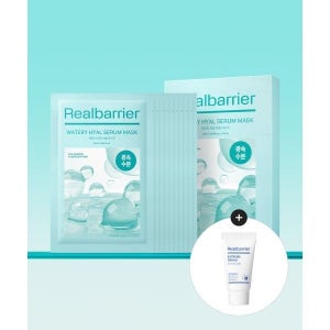 매장정품 REAL BARRIER 워터리 히알 세럼 마스크 25ml X10매 (증정 익스트림 크림 라이트25ML)