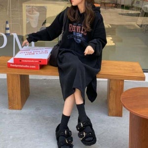 오너클랜 인기상품 롱슬리브 데일리룩 후드스웨트맥시드레스 스타일 스테디셀러 여성용 프리미엄 신제품 WFJIT81_251115