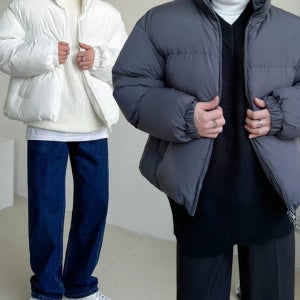 오버핏 남녀공용 투웨이 웰론 겨울 숏패딩_(10color)