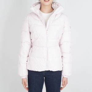 게스 [하프클럽]게스 여성 패딩 글램 숏 라이트핑크 YN4W5871 P